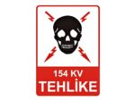 154 KV Tehlike Levhası