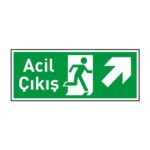 Acil Çıkış Sağ Yukarı Ok FotolümenliAcil Çıkış Levhaları