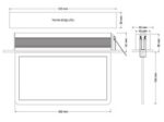 Sıva Altı Acil Çıkış Yönlendirme Armatürü 70 x 310 x 130 mm