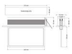 Sıva Altı Acil Çıkış Yönlendirme Armatürü 70 x 310 x 130 mm