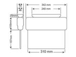 Acil Çıkış Yönlendirme Armatürü Sürekli Yanan 55x340x290mm