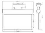 Acil Çıkış Yönlendirme Armatürü Sürekli Yanan 40x240x170mm