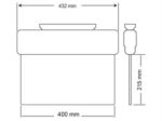 Acil Çıkış Yönlendirme Armatürü Sürekli Yanan 55x340x290mm