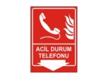 Acil Durum Telefonu Levhası