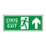 Çıkış Exit Yukarı Ok FotolümenliAcil Çıkış Levhaları