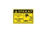 Dikkat Çalıştırmadan Önce Talimatı Oku Levhası