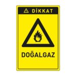 Dikkat Doğalgaz LevhasıDikkat ve Tehlike Levhaları