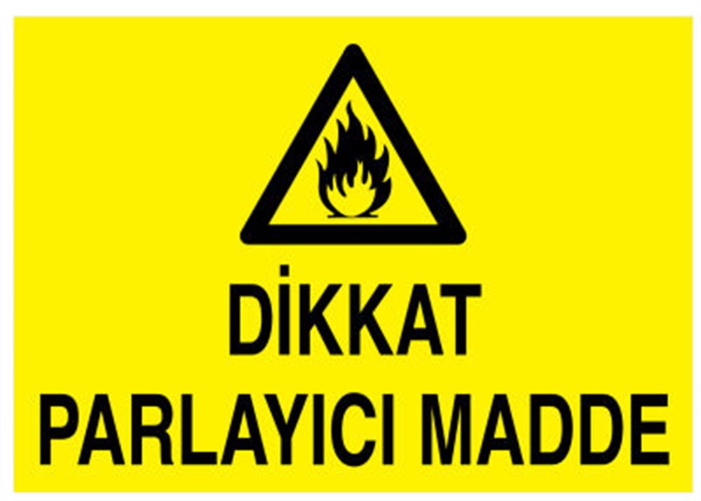 Dikkat Parlayıcı Madde Levhası