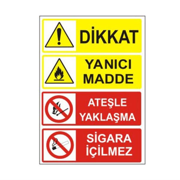 Dikkat Yanıcı Madde Levhası