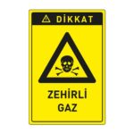 Dikkat Zehirli Gaz LevhasıDikkat ve Tehlike Levhaları