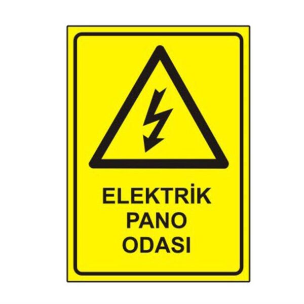 Elektrik Pano Odası Levhası