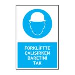 Forkliftte Çalışırken Baretini TakKafa Koruma - Baret