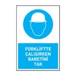 Forkliftte Çalışırken Baretini TakKafa Koruma - Baret