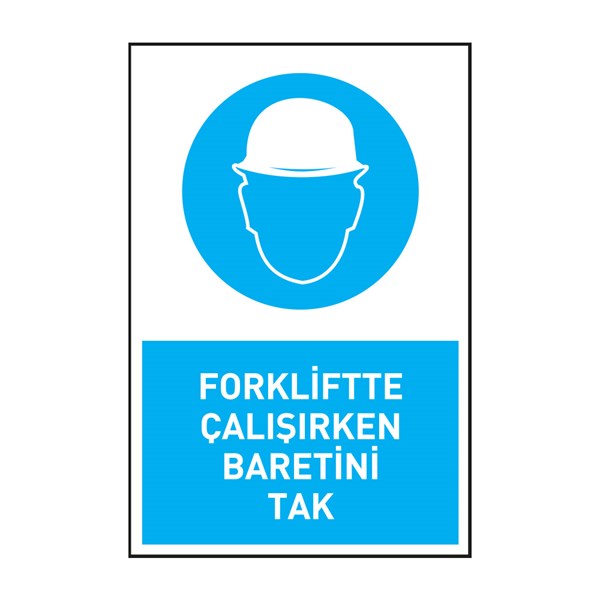 Forkliftte Çalışırken Baretini TakKafa Koruma - Baret