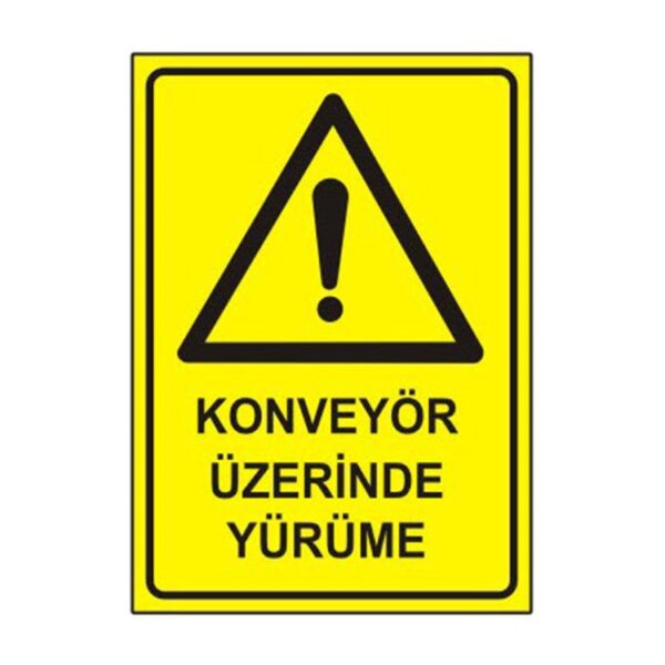 Konveyör Üzerinde Yürüme Levhası