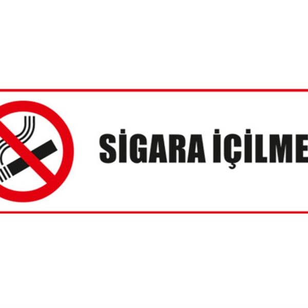 Sigara İçilmez Sac 25x75 cm