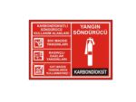 Yangın Söndürücü Karbondiositli Kullanım Alanları Levhası